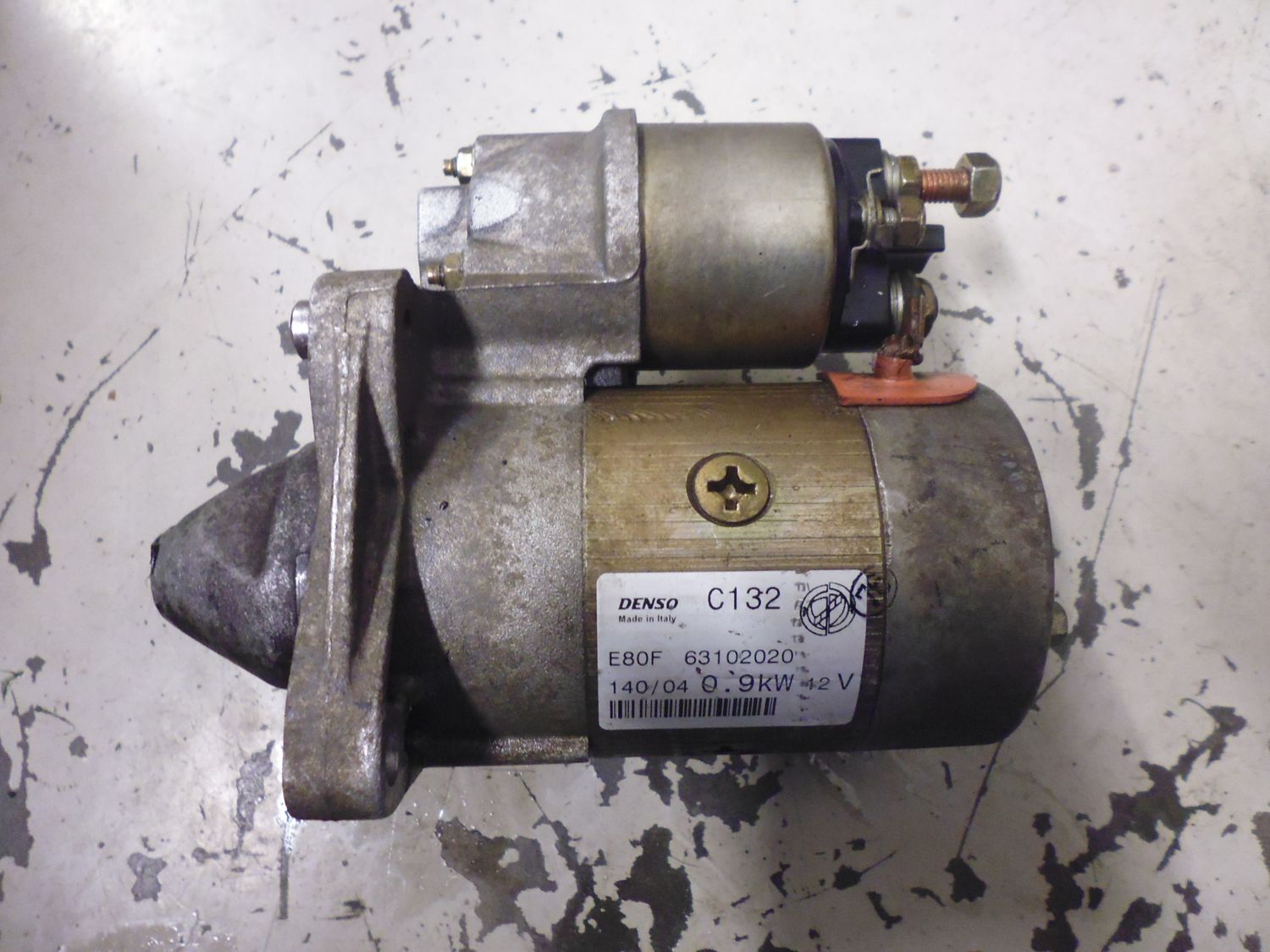 Motorino avviamento Denso C132 E80F 63102020 Fiat Punto 1.2 16V Motorino avviamento Denso C132 E80F 63102020 Fiat Punto 1.2 16V
