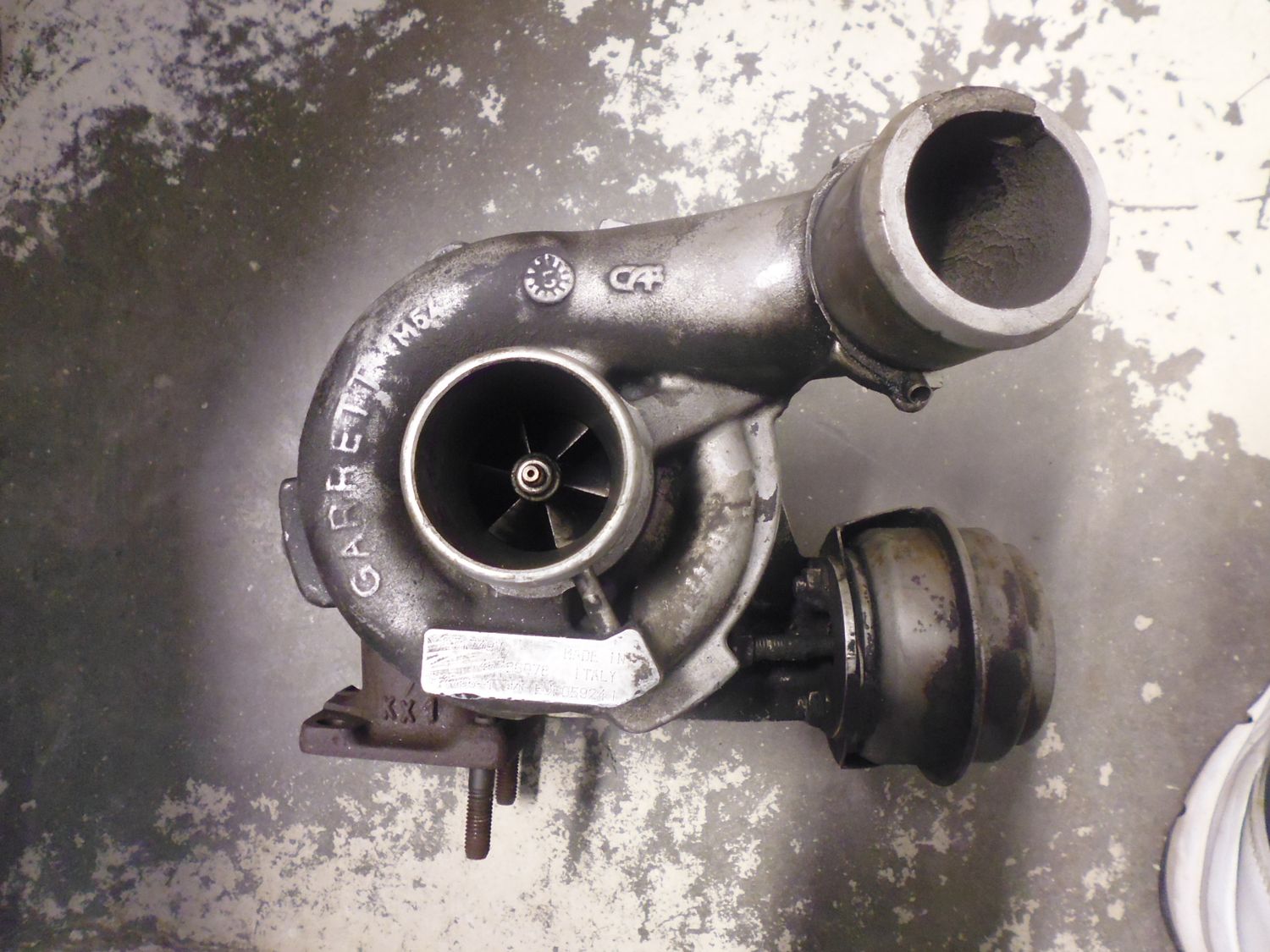 Turbina, turbo compressore Garrett 46786078 712766-1 motori Gruppo Fiat 1.9 JTD 115 cv. Turbina, turbo compressore Garrett 46786078 712766-1 motori Gruppo Fiat 1.9 JTD 115 cv.