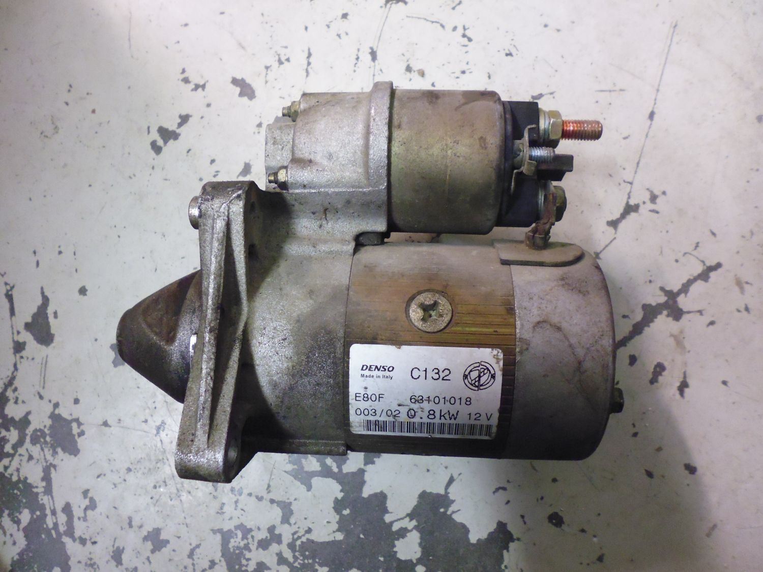 Motorino avviamento DENSO 63101018 per motori Fiat 1.2 8v benzina. Motorino avviamento DENSO 63101018 per motori Fiat 1.2 8v benzina.
