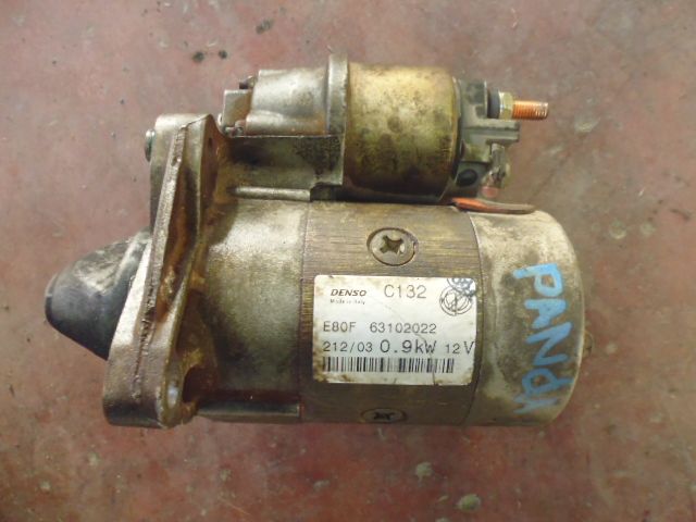 Motorino avviamento Denso C132 E80F 63102022 per Fiat Panda 1.2 cc 44kw del 2004.