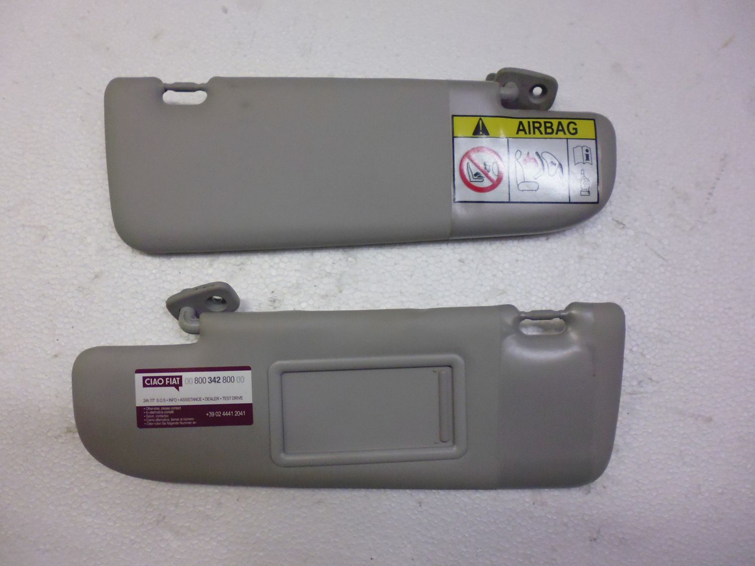 Pantine alette parasole Fiat Panda 2018.