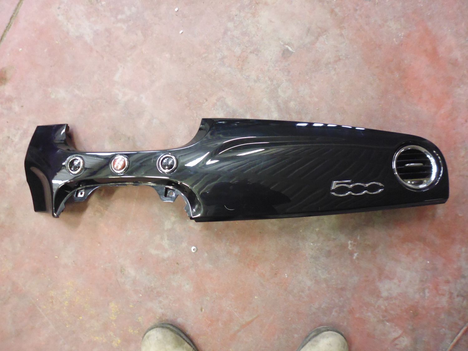 Rivestimento plancia consolle cruscotto Fiat 500 dal 2007 al 2012 Rivestimento plancia consolle cruscotto Fiat 500 dal 2007 al 2012