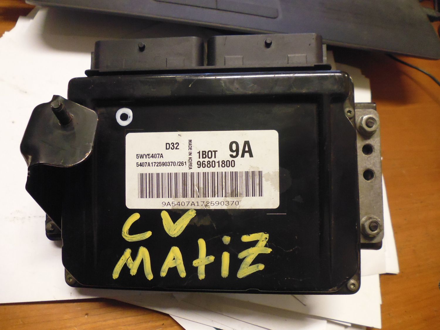 Centralina motore Chevrolet Matiz 800 96801800 5WY5407A