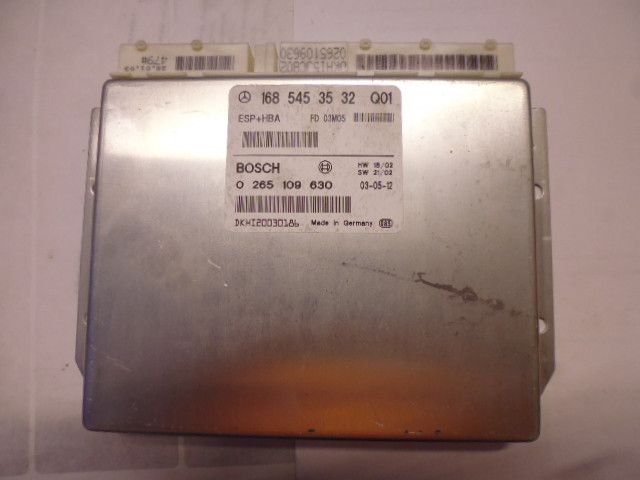 Centralina ESP+BAS Bosch 0265109630 per Mercedes classe A w168 benzina e diesel, codice Mercedes 1685453532Q01.