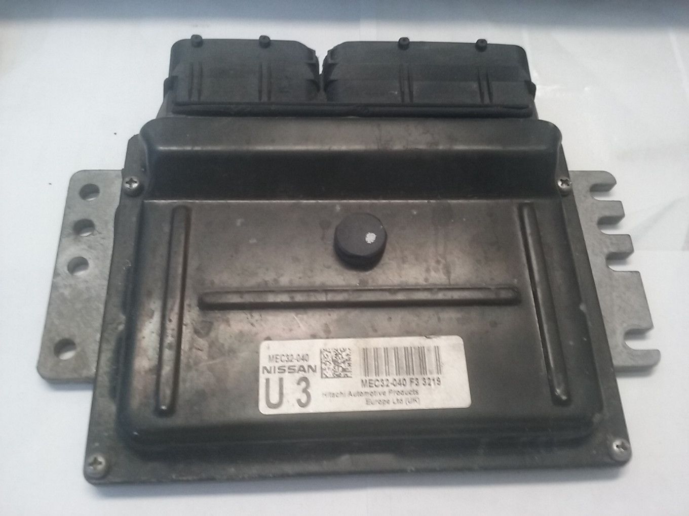 Centralina motore Hitachi U3 MEC32-040 F3 3219 Nissan Micra K12 1.2 benzina 2002/2010. Centralina motore Hitachi U3 MEC32-040 F3 3219 Nissan Micra K12 1.2 benzina 2002/2010.
