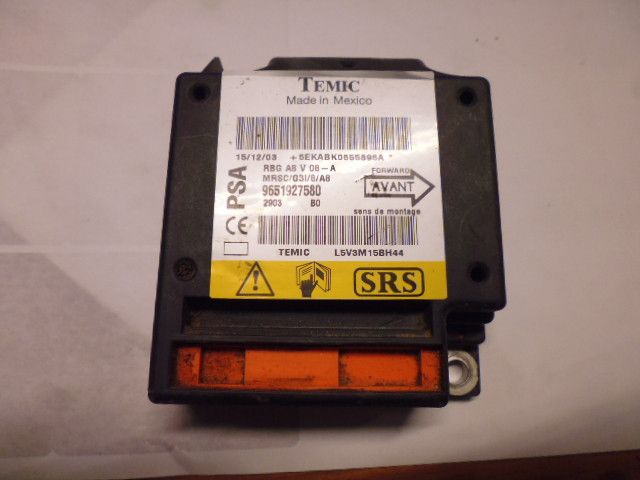 Centralina airbag 9651927580 Citroen C3 prima serie 2002/2010.
