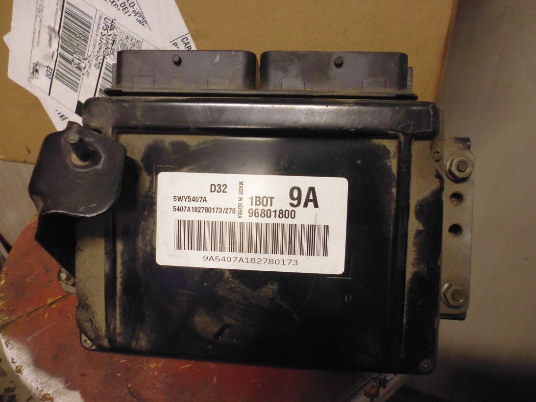 Centralina motore Chevrolet Matiz 800 benzina 5WY5407A 96801800.