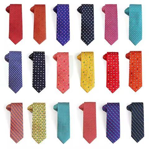 Printed Silk Ties - Animal and Patterns Design