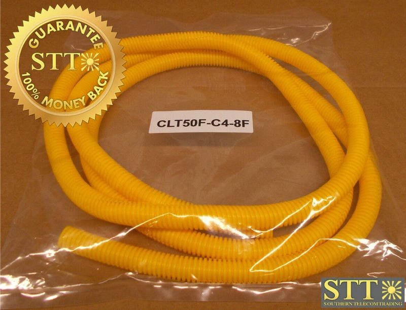 CLT50F-C4 PANDUIT CORRUGATED LOOM TUBING SLIT WALL .50 INCH X 8 FT NEW - 1 YEAR WARRANTY