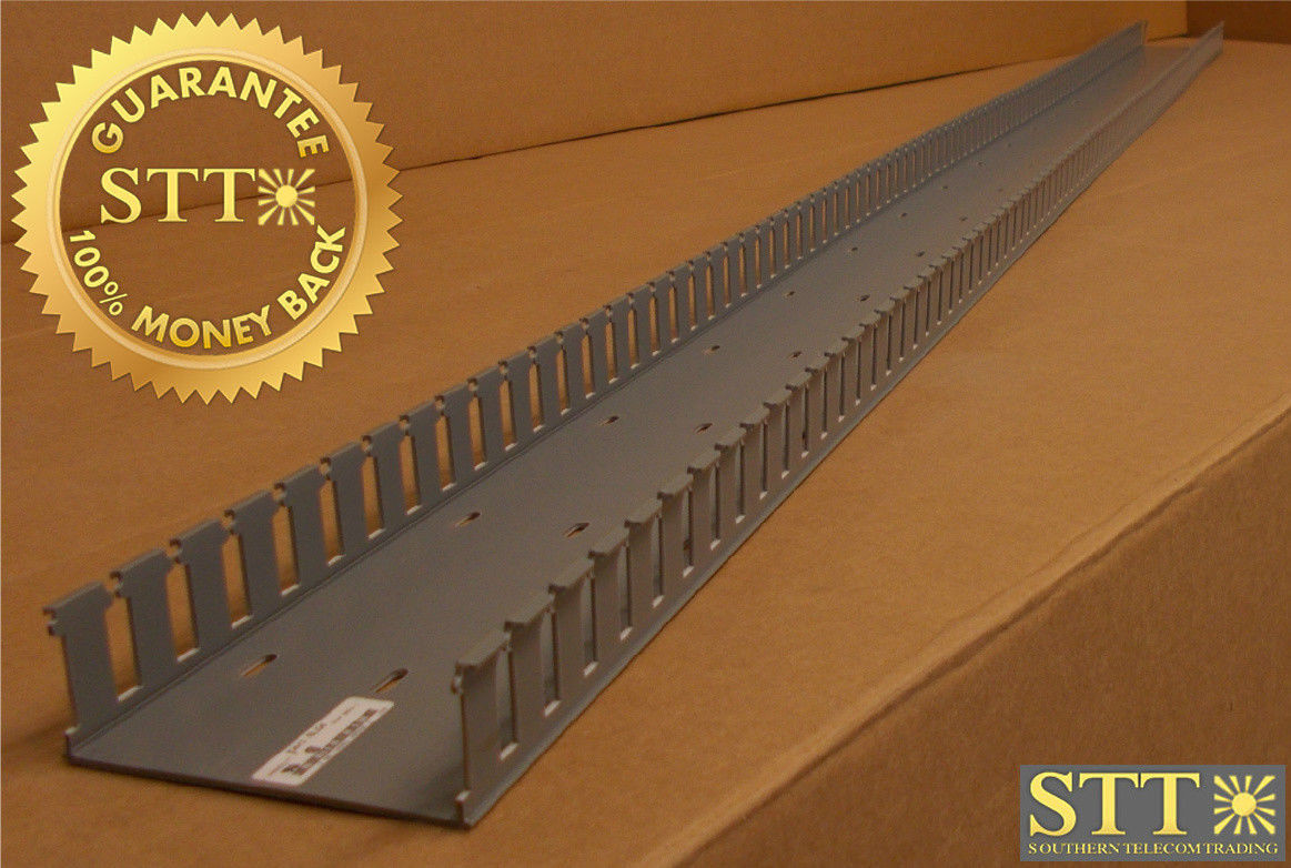 E4X1.5LG6 PANDUIT SLOTTED WALL WIRING DUCT 4 &quot;X 1.5&quot; X 6&#39; NEW - 1 YEAR WARRANTY