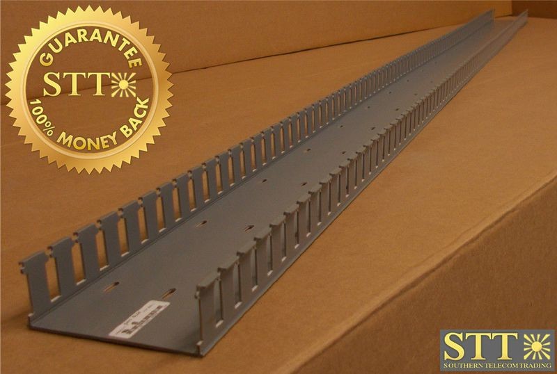 E4X1.5LG6 PANDUIT SLOTTED WALL WIRING DUCT 4 &quot;X 1.5&quot; X 6&#39; NEW - 1 YEAR WARRANTY