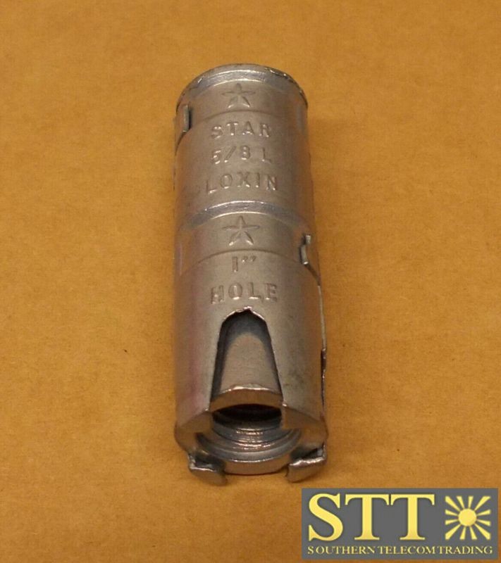 3645-00300 CONCRETE EXPANSION ANCHOR 5/8&quot; LAG, 1&quot; HOLE, 3&quot; LONG, BOX OF 25 NEW - 90 DAY WARRANTY