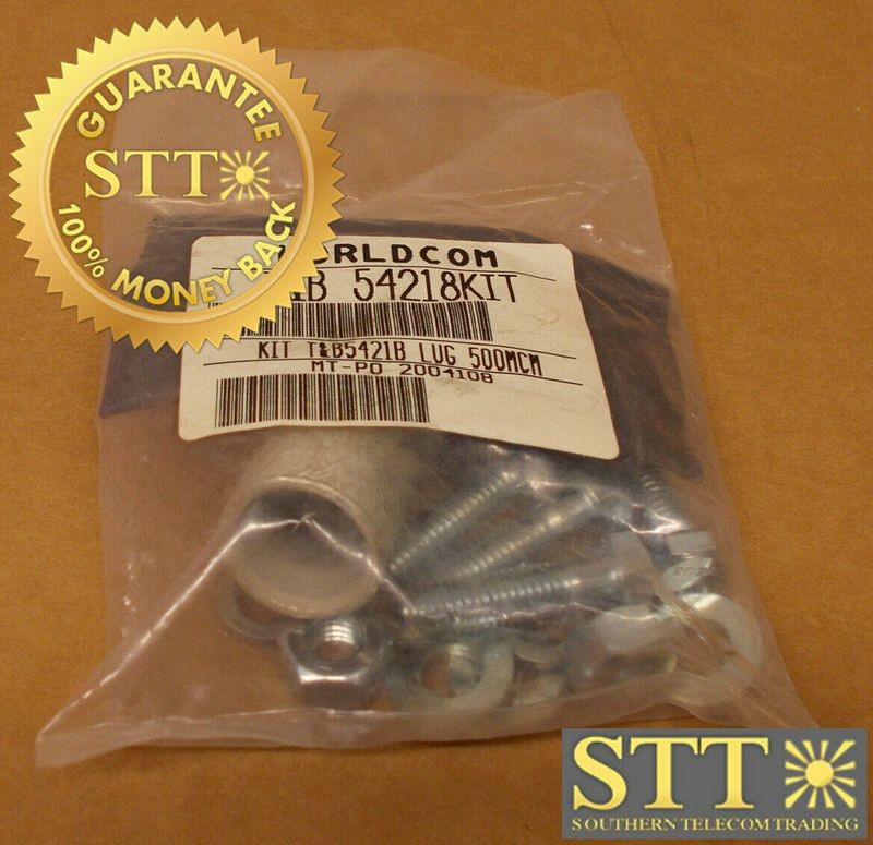 54218KIT THOMAS &amp; BETTS 54218 COMP LUG 3/8&quot; 2-HOLE 1&quot; SPC BROWN 87 W/HDW &amp; HEAT SHRINK NEW - 90 DAY WARRANTY