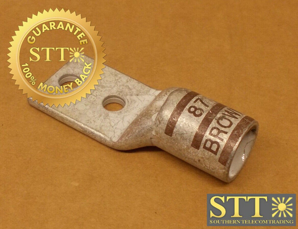 54218 THOMAS & BETTS COMP LUG 3/8" 2HOLE W/1" SPC 500MCM BROWN 87 WITH