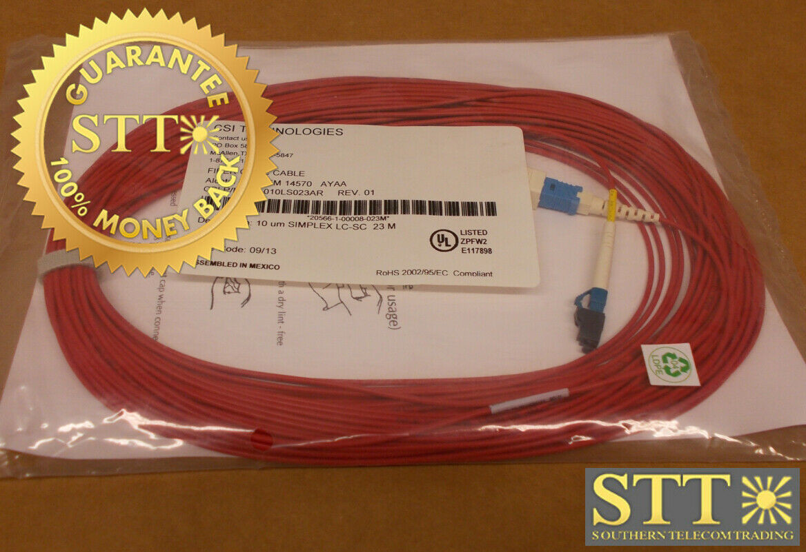 3EM14570AYAA ALCATEL FIBER CABLE SIMPLEX LC/SC 23 METERS NEW - 90 DAY WARRANTY