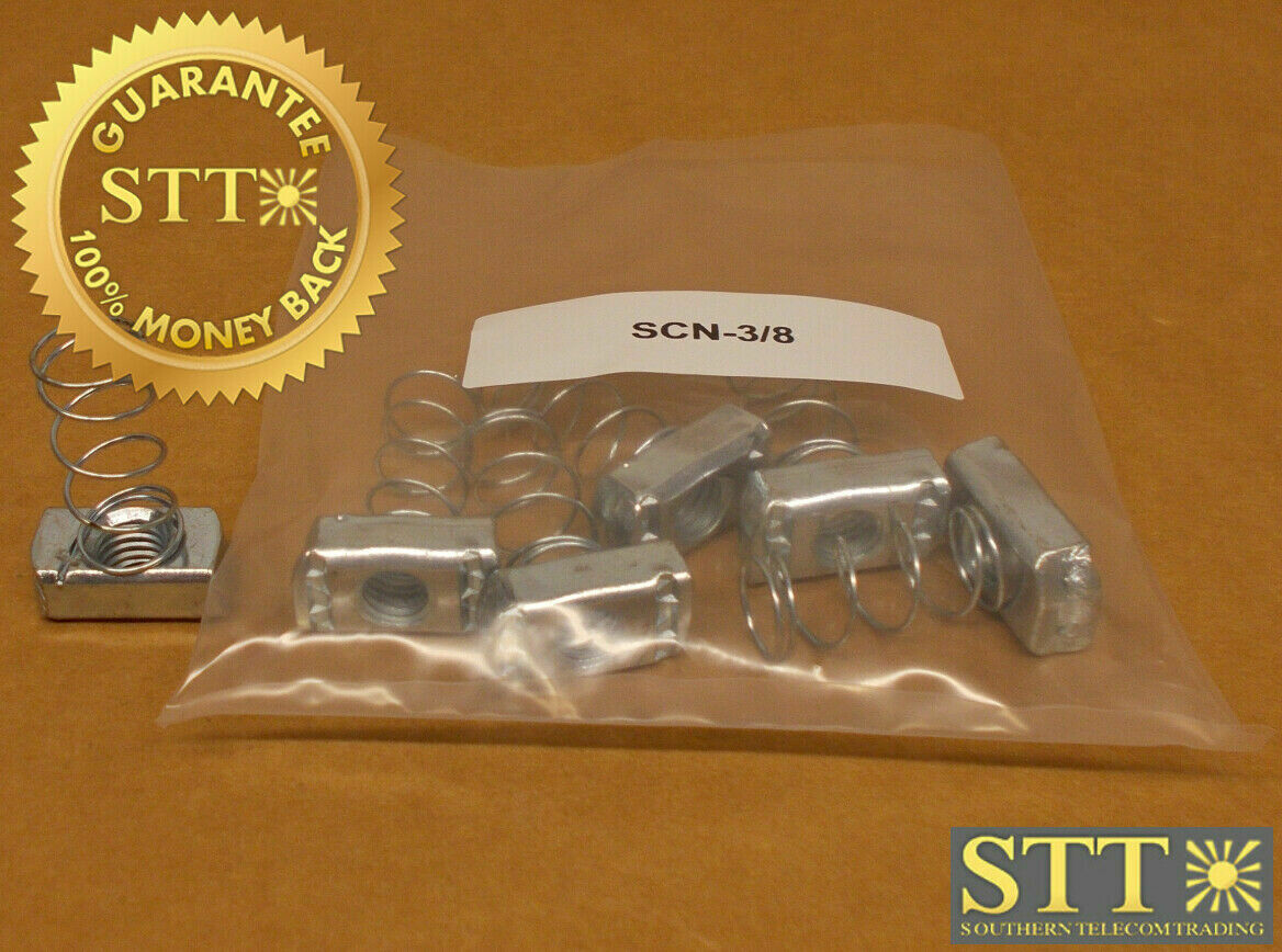 SCN-3/8 METAL-TECH 3/8&quot; STRUT CHANNEL NUT (LOT OF 6) NEW - 90 DAY WARRANTY
