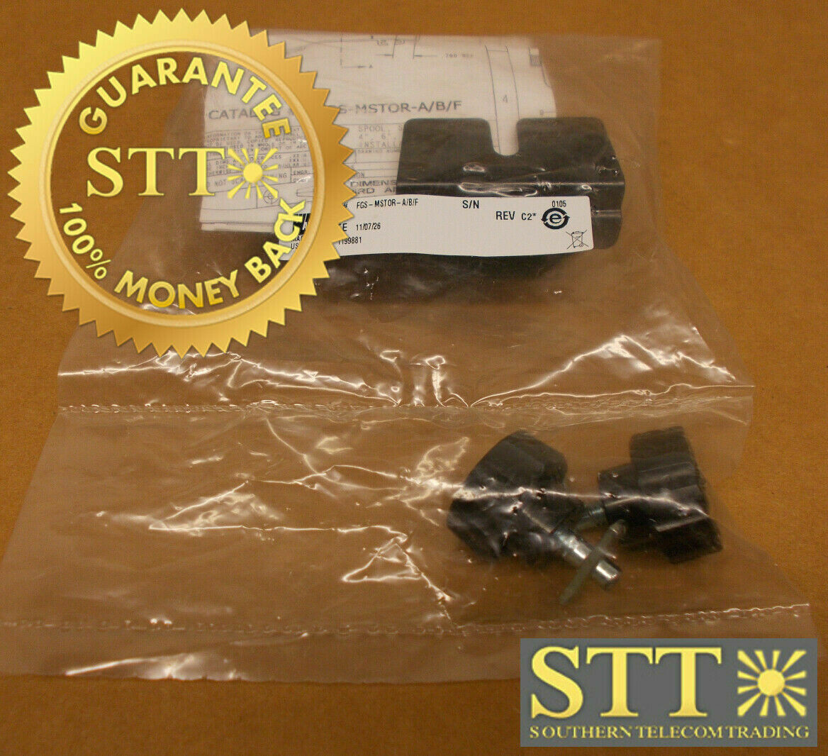 FGS-MSTOR-A/B/F COMMSCOPE / TE / ADC FIBER STORAGE SPOOLS KIT OF 2 NEW - 1 YEAR WARRANTY