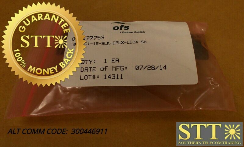 1000SC1-12-BLK-DPLX-LC24-SM 12-PRT SC PNL/24 LC DUPLEX ADAPTERS SM 300446911 NEW - 90 DAY WARRANTY