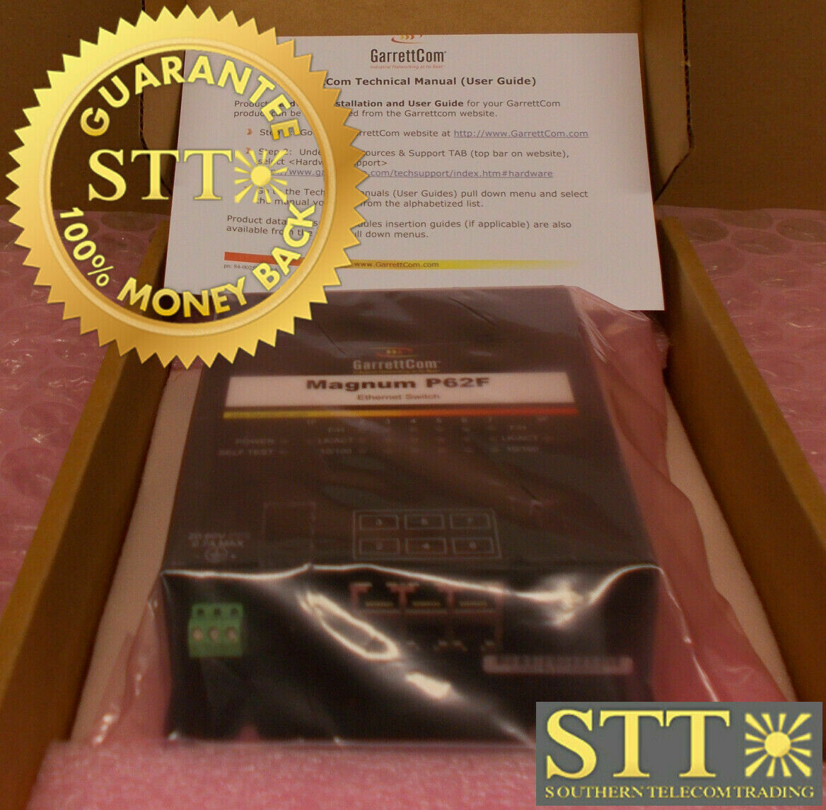 P62F-NOF GARRETTCOM MAGNUM ETHERNET SWITCH / ALCATEL-LUCENT 408809705 NEW - 90 DAY WARRANTY