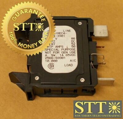 LEL1-1REC4-28434-3901 AIRPAX 40 AMP DC BLADE CIRCUIT BREAKER WITH PIN REFURBISHED - 90 DAY WARRANTY