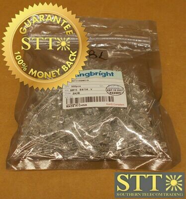 W7113QBC/D KINGBRIGHT BRIGHT BLUE LED DOME TH MOUNT W7113QBC PACK OF 500 NEW - 90 DAY WARRANTY
