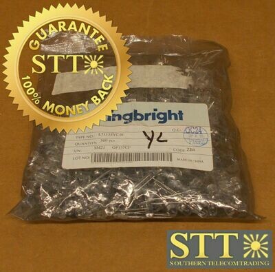 L7113SYC/H KINGBRIGHT YELLOW LED DOME TH MOUNT L7113SYC PACK OF 500 NEW - 90 DAY WARRANTY
