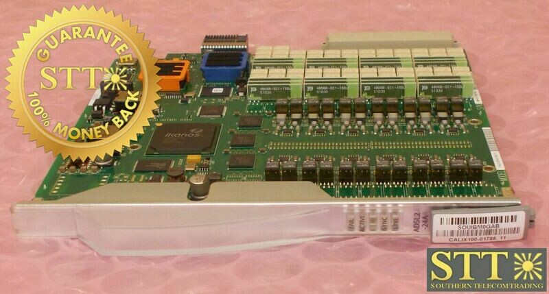 100-01785 CALIX REV 11 ADSL2-24A CARD SOUIBM0GAB REFURBISHED - 90 DAY WARRANTY