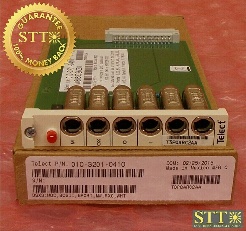 010-3201-0410 TELECT DSX-3 BB 6-PORT MODULE T3PQARC2AA NEW - 90 DAY WARRANTY