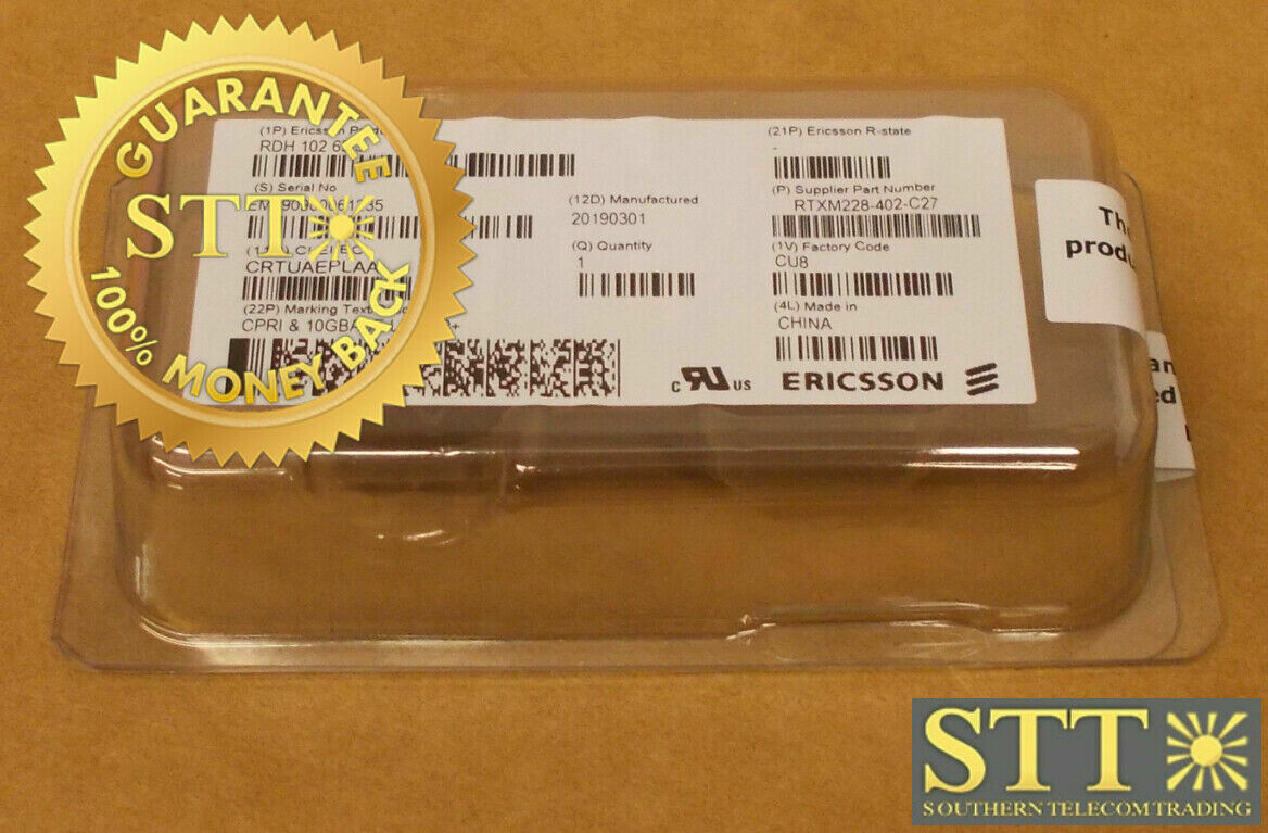 RDH10265/3 ERICSSON SFP+ SM 9.8 GBS NEW - 90 DAY WARRANTY