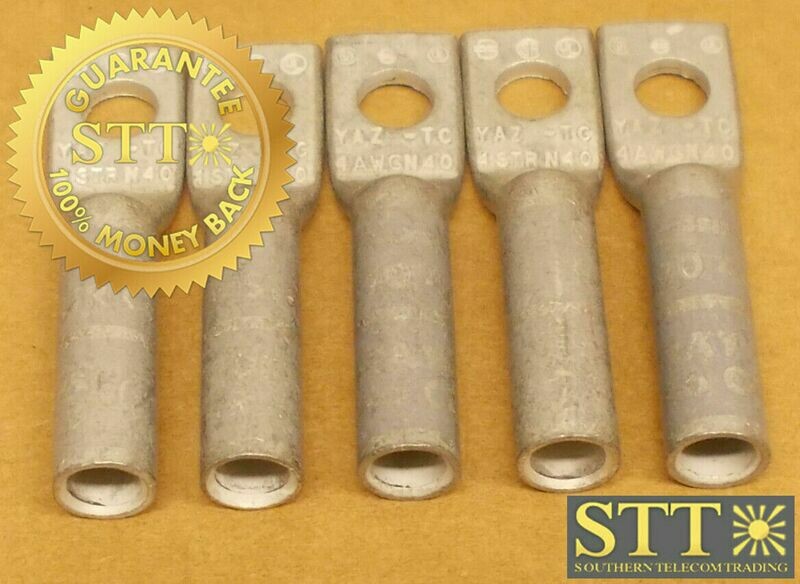 YAZ-TC BURNDY COMP LUG 4STR N40 GRAY DIE 346 OR 8 (LOT OF 5) NEW - 90 DAY WARRANTY