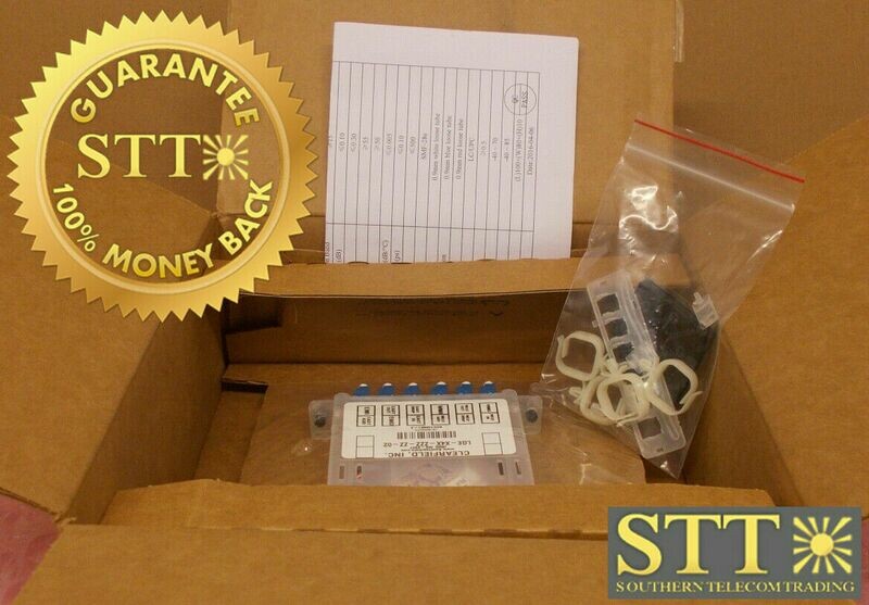 LGE-X4X-ZZZ-ZZ-02 CLEARFIELD OPTICAL FIBER CASSETTE XPAC 6 DUAL LC SM NEW - 90 DAY WARRANTY