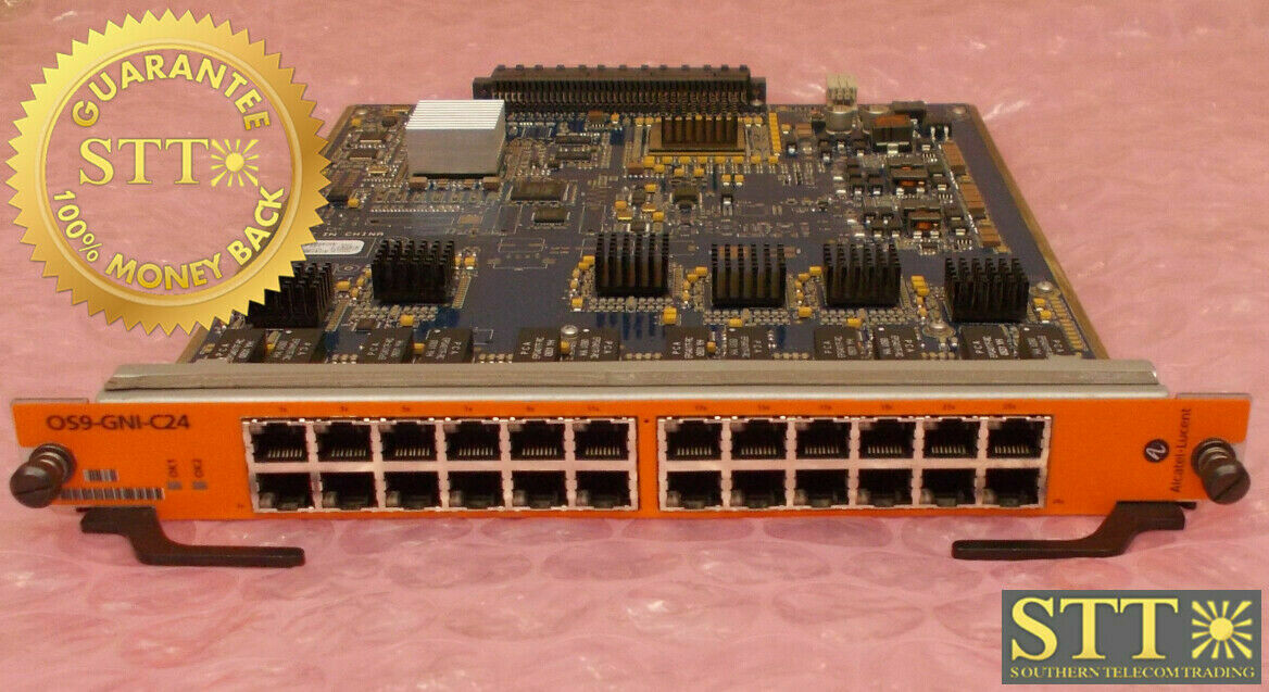 OS9-GNI-C24 ALCATEL LUCENT OS9000 24-PORT RJ-45 SWITCH MODULE REFURBISHED - 90 DAY WARRANTY