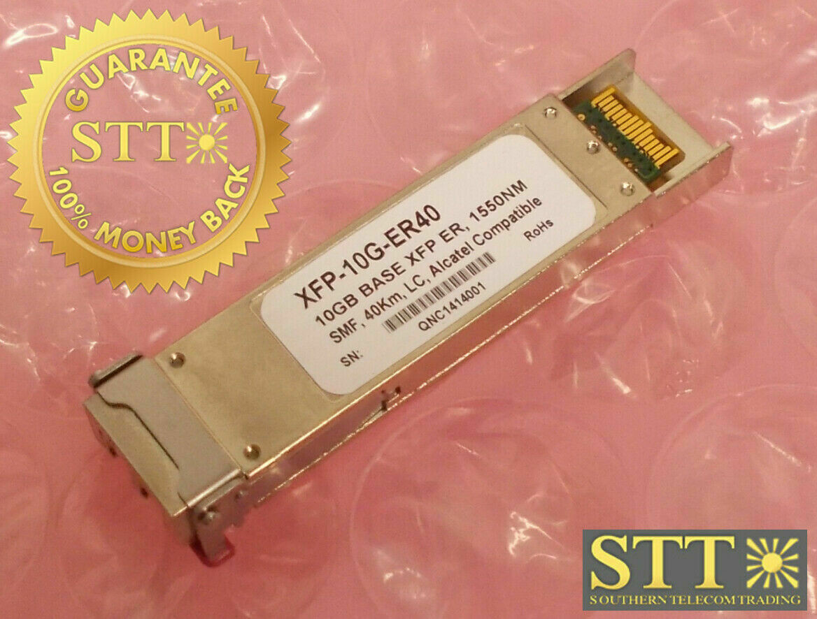 XFP-10G-ER40 ALCATEL COMPATIBLE 10GB BASE XFP ER 1550NM SMF 40KM LC REFURBISHED - 90 DAY WARRANTY