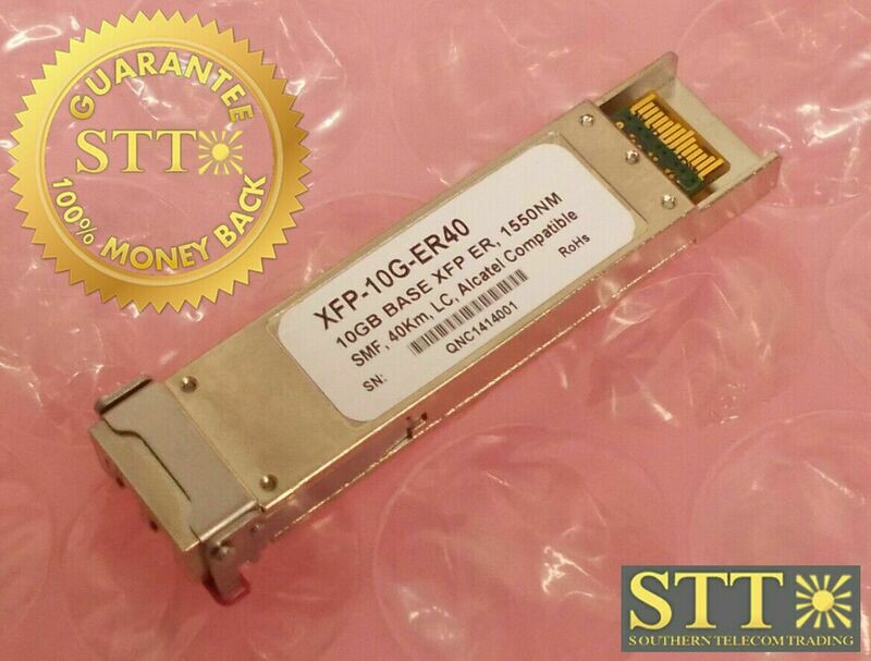 XFP-10G-ER40 ALCATEL COMPATIBLE 10GB BASE XFP ER 1550NM SMF 40KM LC REFURBISHED - 90 DAY WARRANTY