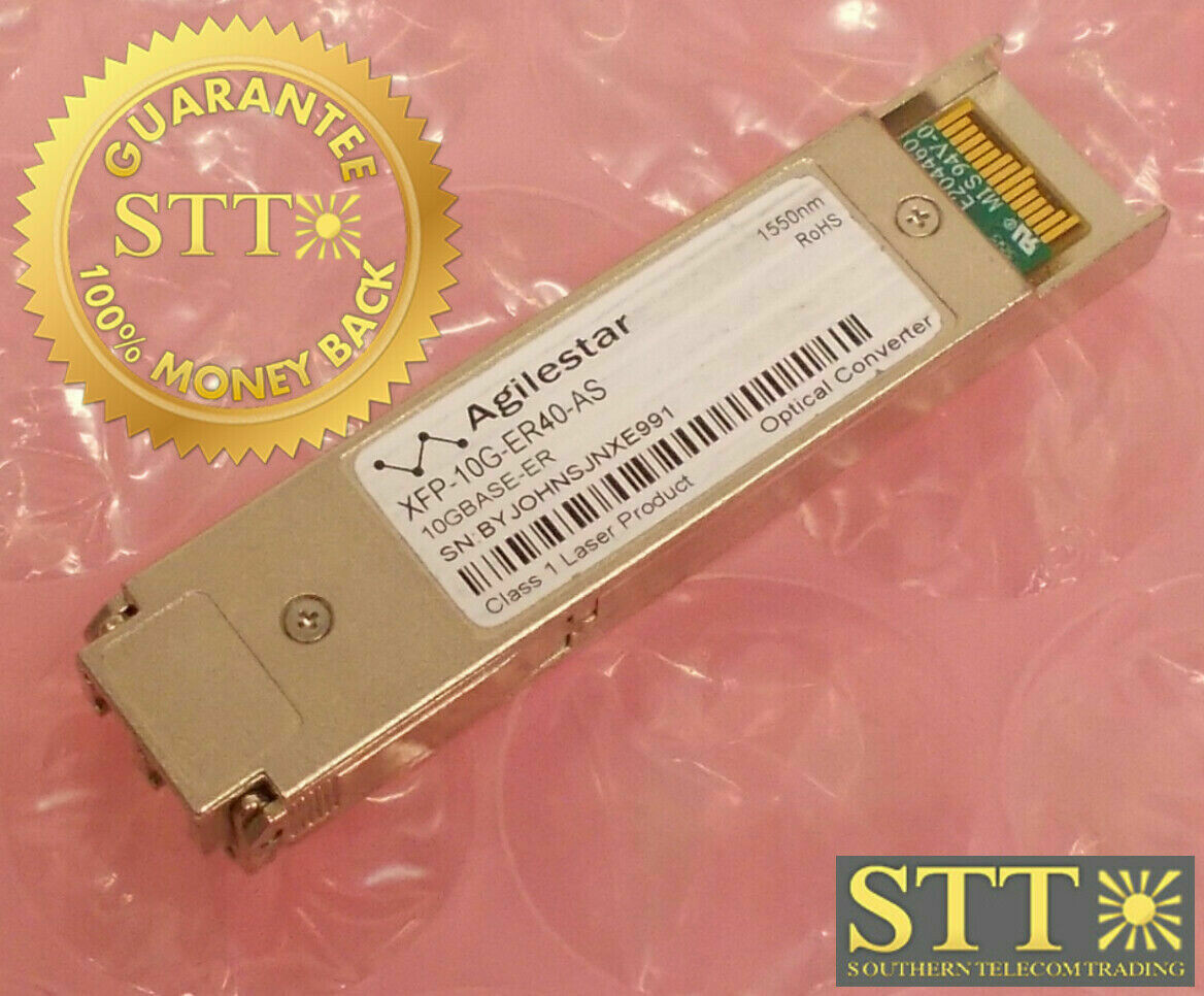 XFP-10G-ER40-AS AGILESTAR XFP 10G BASE-ER 1550NM REFURBISHED - 90 DAY WARRANTY