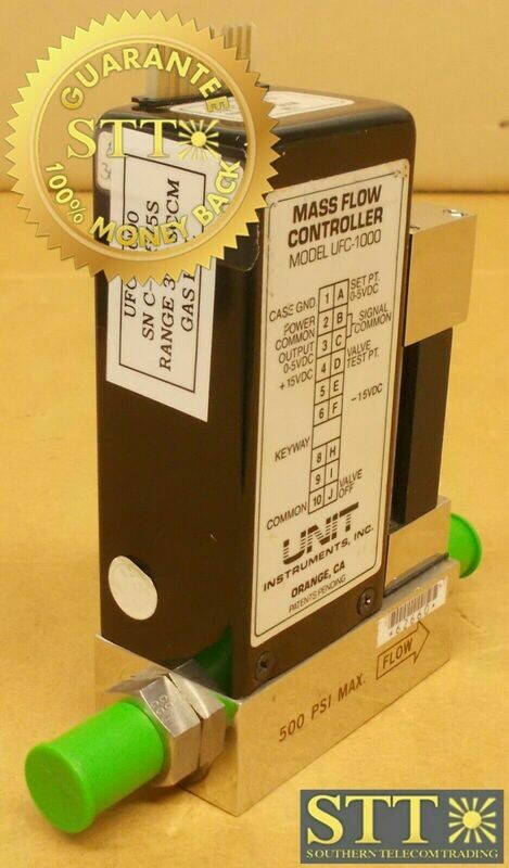 UFC-1000 UNIT MASS FLOW CONTROLLER MODEL UFC-1000 RANGE 300 SCCM GAS HC1 USED - 90 DAY WARRANTY