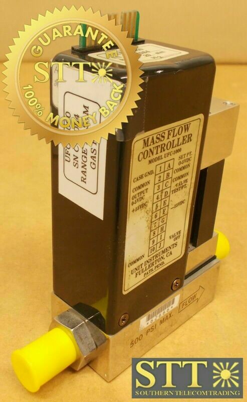 UFC-1000 UNIT MASS FLOW CONTROLLER MODEL UFC-1000 RANGE 20 SLM GAS H2 USED - 90 DAY WARRANTY