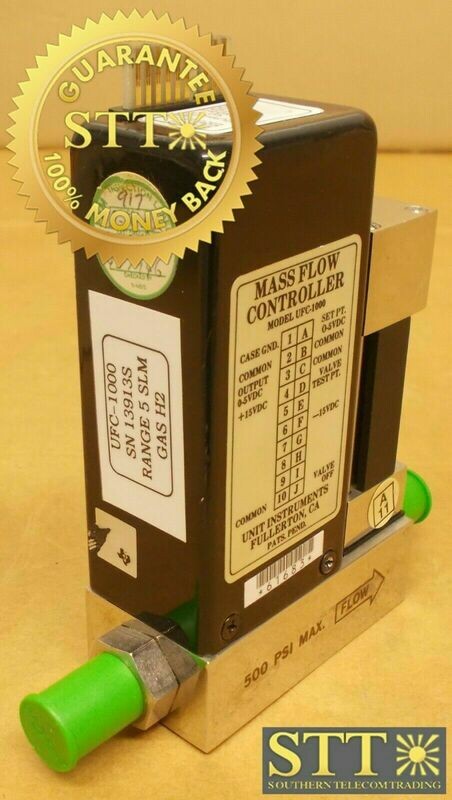 UFC-1000 UNIT MASS FLOW CONTROLLER MODEL UFC-1000 RANGE 5 SLM GAS H2 USED - 90 DAY WARRANTY