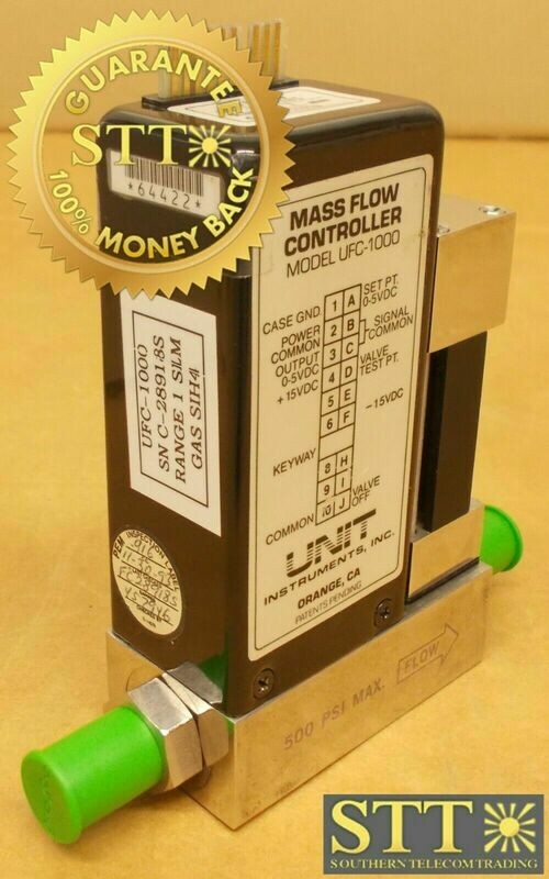 UFC-1000 UNIT MASS FLOW CONTROLLER MODEL UFC-1000 RANGE 1 SLM GAS SiH4 USED - 90 DAY WARRANTY