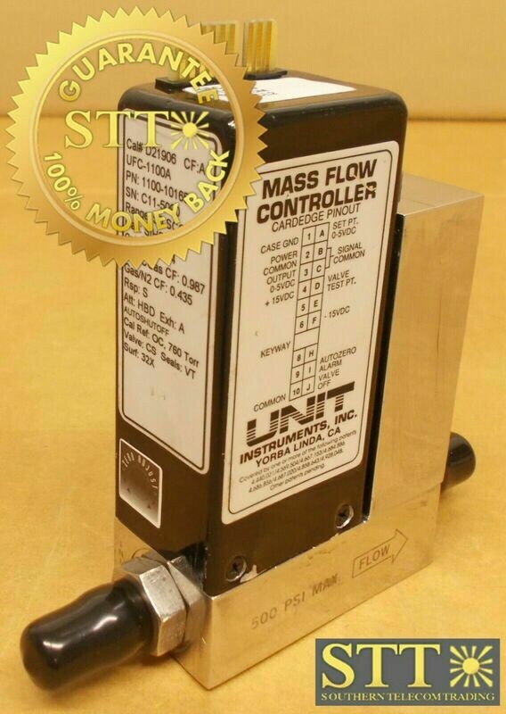 UFC-1100A UNIT MASS FLOW CONTROLLER MODEL UFC-1100A RANGE 50 SCCM GAS SIH2CL2 USED - 90 DAY WARRANTY