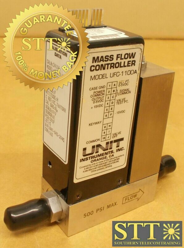 UFC-1100A UNIT MASS FLOW CONTROLLER MODEL UFC-1100A RANGE 5 SLM GAS N2 USED - 90 DAY WARRANTY