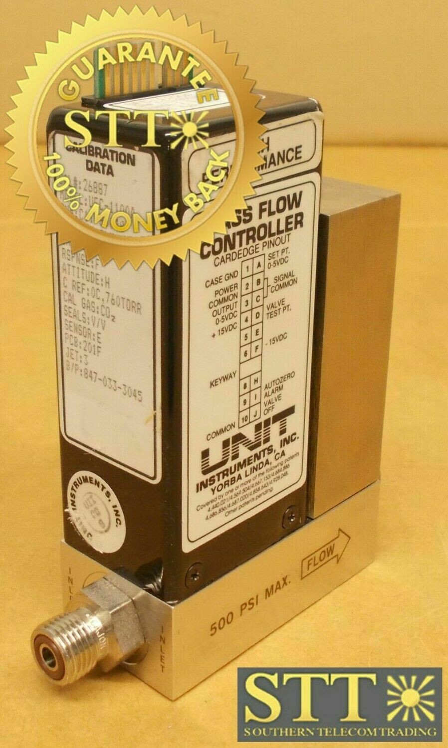 UFC-1100A UNIT MASS FLOW CONTROLLER UFC-1100A RANGE 2 SLM GAS N2O USED - 90 DAY WARRANTY