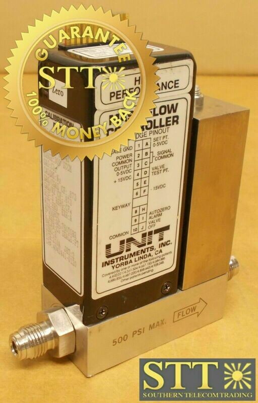 UFC-1100A UNIT MASS FLOW CONTROLLER HIGH PERFORMANCE RANGE 300 SCCM GAS C12 USED - 90 DAY WARRANTY
