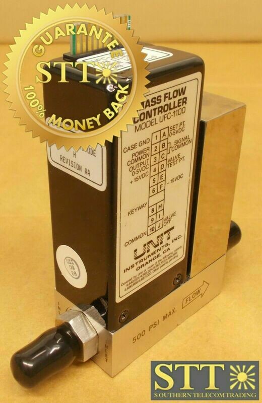 UFC-1100 UNIT MASS FLOW CONTROLLER MODEL UFC-1100 RANGE 10 SLM GAS N2 USED - 90 DAY WARRANTY