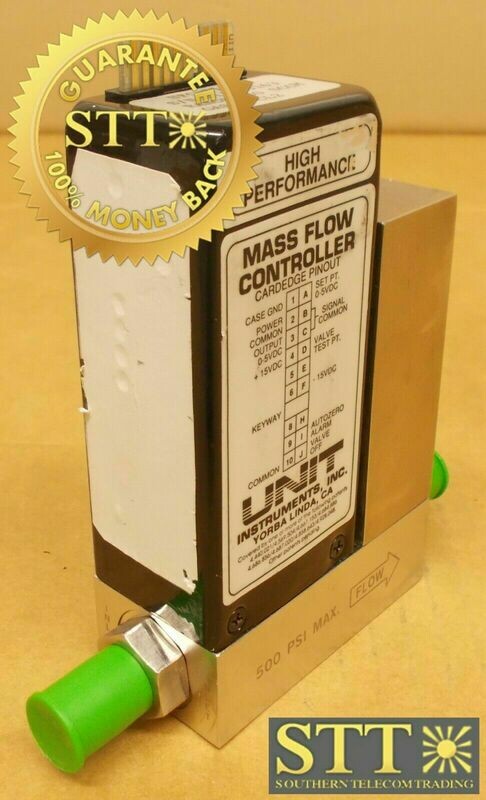 UFC-1110A UNIT MASS FLOW CONTROLLER HIGH PERFORMANCE RANGE 100 SCCM GAS CL2 USED - 90 DAY WARRANTY