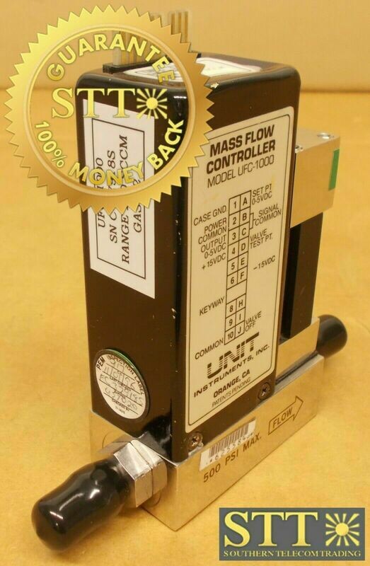 UFC-1000 UNIT MASS FLOW CONTROLLER MODEL UFC-1000 RANGE 200 SCCM GAS O2 USED - 90 DAY WARRANTY