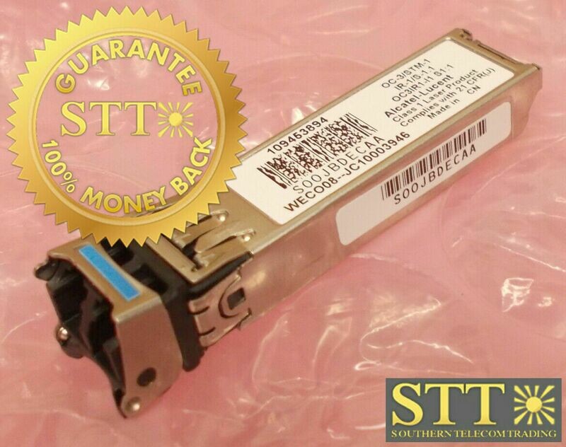 OC3IR1-I1 ALCATEL-LUCENT 1665 OC3 IR1 TRANSCEIVER 109453894 SOOJBDECAA REFURBISHED - 90 DAY WARRANTY