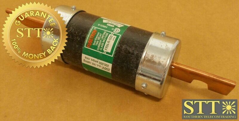 FRN-R-500 BUSSMAN FUSETRON 500 AMP TIME DELAY FUSE CLASS RK5 250V REFURBISHED - 90 DAY WARRANTY