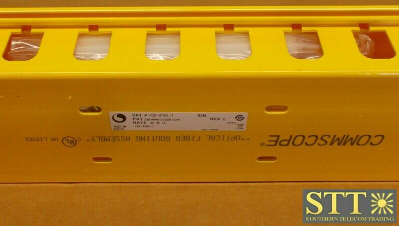 FGS-KTW2-T COMMSCOPE / TE / ADC 4X2 VERT SLOTTED 1.5&quot; SPC 6&#39; W/HINGED CVR NEW - 1 YEAR WARRANTY