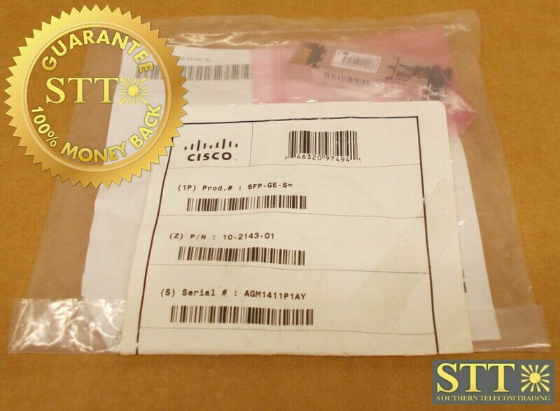 SFP-GE-S CISCO SFP MMF 850-NM 10-2143-01 IPUIALJRAA NEW - 90 DAY WARRANTY